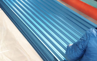 Colour steel roofing, colored corrugated steel roofing sheet